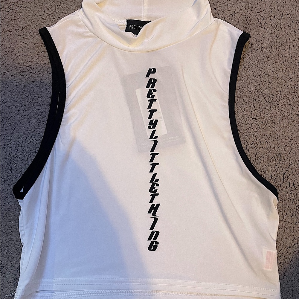 PrettyLittleThing High neck Crop top